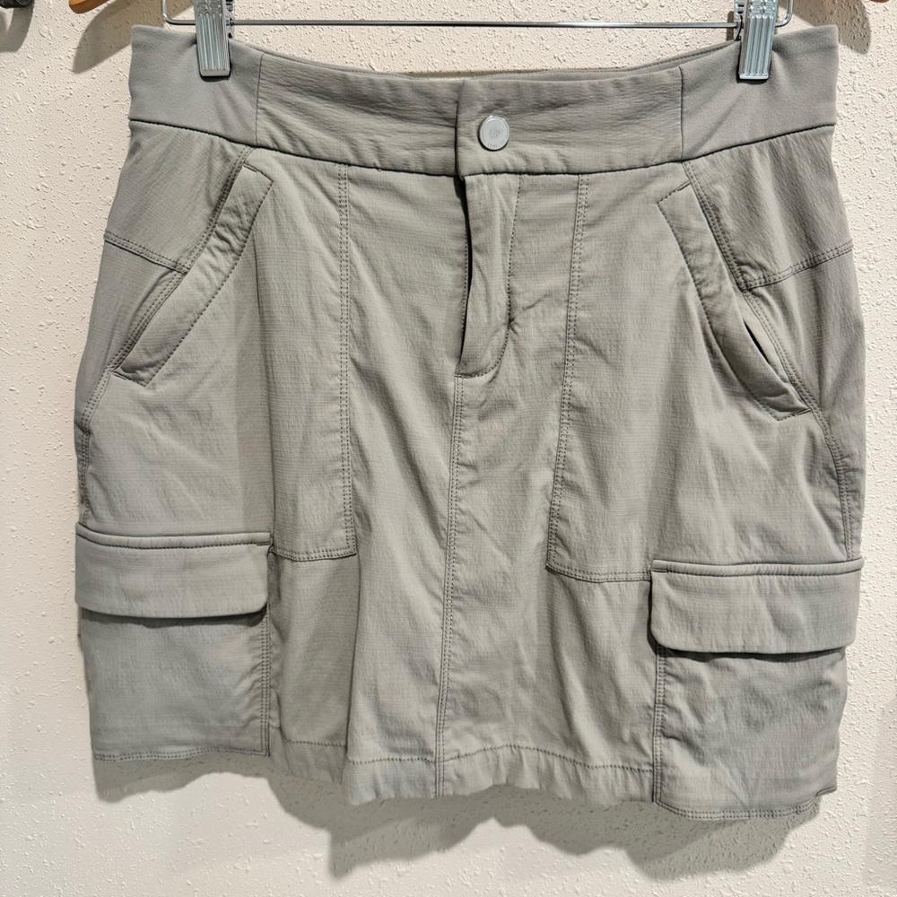 Athleta Cargo Skirt Skort Gray 8